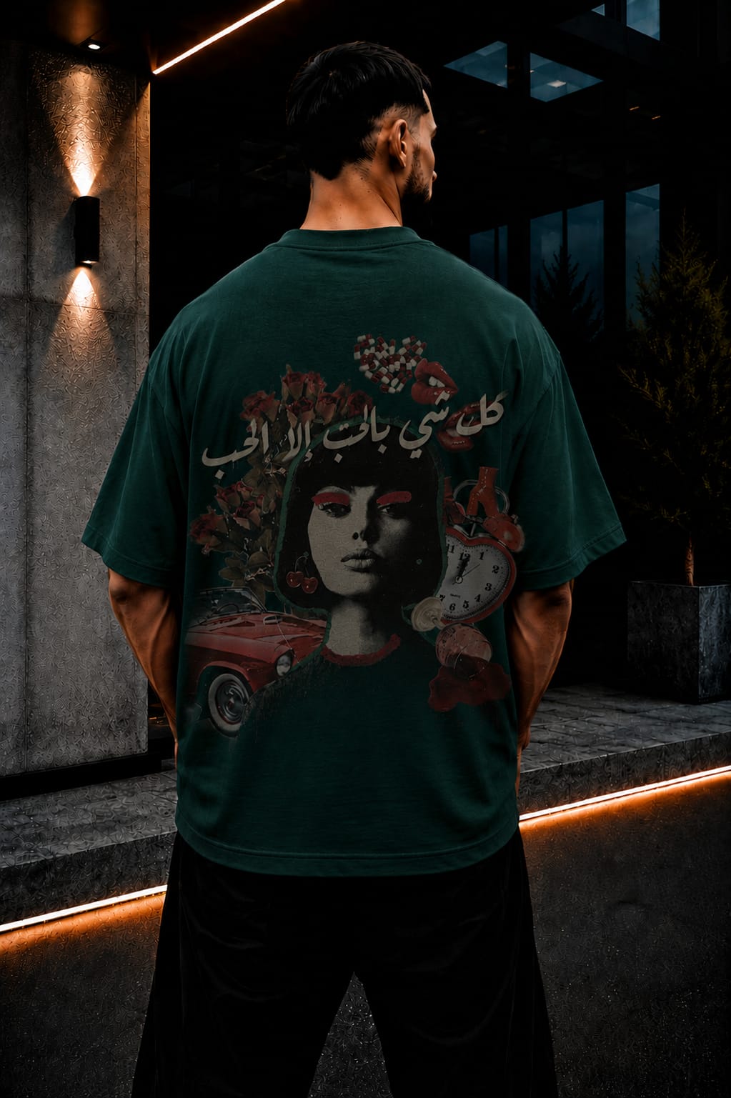 تيشيرت زوبا رجالي اوفر سايز مطبوع